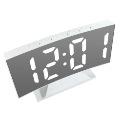 Zegar elektroniczny LED z budzikiem, termometrem, lustrem, USB i pamięcią Verk Group — zdjęcie 2