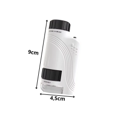Mikroskop kompaktowy optyczny lupa 120x zoom LED UV focus edukacyjny — zdjęcie 7