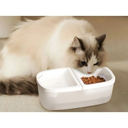 Fontanna miska dla kota psa na wodę i karmę poidło automatyczne 2w1 usb