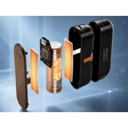 Magnetyczny ogrzewacz elektryczny do rąk dłoni 2w1 USB czarny kieszonkowy
