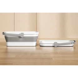 Miska składana silikonowa duża kosz na pranie kompaktowa turystyczna 10l