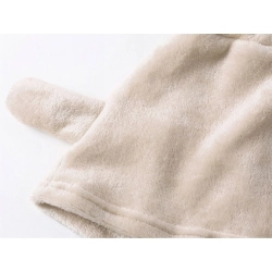 Ciepła piżama damska dwuczęściowa z kapturem miękka pluszowa krótkie m