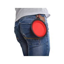 Miska składana silikonowa dla psa kota podróżna turystyczna lekka 800ml