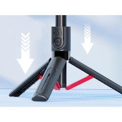 Kijek do selfie stick uchwyt na telefon tripod statyw pilot bluetooth 90cm