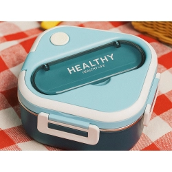 Śniadaniówka z przegródkami pojemnik sztućce lunchbox do mikrofali 1000ml Verk Group