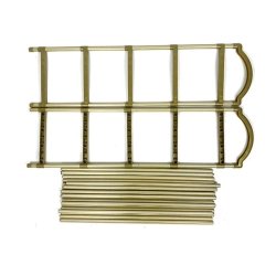 Półka na buty obuwie organizer szafka piętrowa złoty regał 4 poziomy duży