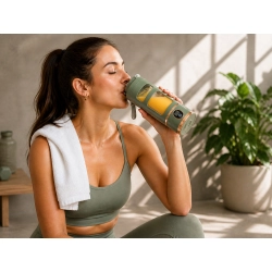 Blender kielichowy bezprzewodowy smoothie kubek mikser 450 ml zielony USB