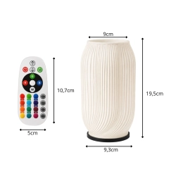 Lampka stołowa z wazonem na kwiaty 2 w 1 LED RGB z pilotem