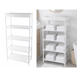 PÓŁKA NA BUTY OBUWIE ORGANIZER SZAFKA STOJAK REGAŁ 5 PÓŁKI DO ŁAZIENKI - zdjęcie 8