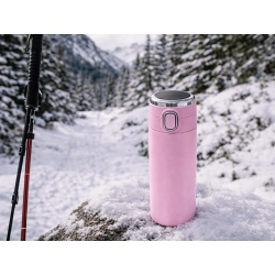 Termos kubek termiczny do kawy z ustnikiem 400ml wyświetlacz temperatury