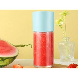 Blender kielichowy bezprzewodowy USB mikser do smoothie mini blender 150W - pastelowy błękit matowy
