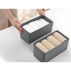 Organizer na biustonosze bieliznę skarpetki ubrania do szuflady szafy szary