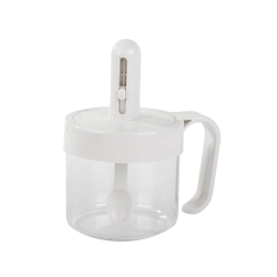 Pojemnik na przyprawy kuchenne z łyżką do żywności kubek z uchem zamykany