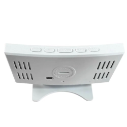 Zegar elektroniczny LED z budzikiem, termometrem, lustrem, USB i pamięcią Verk Group — zdjęcie 7