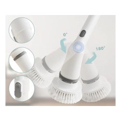 Elektryczna szczotka obrotowa do fug kafli mop z 6 końcówkami tornado