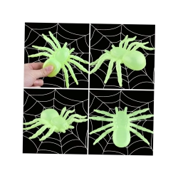 Pająk halloween 2 szt duże dekoracja straszne pająki 11cm fluorescencyjny
