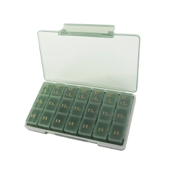 Pojemnik na leki tabletki pudełko pory dnia lekarstwa kasetka tygodniowy