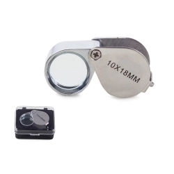Lupa kieszonkowa jubilerska składana 20x 18mm stal