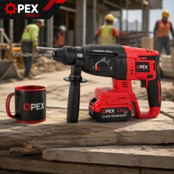 Młotowiertarka akumulatorowa OPEX TOOLS OPX28008 21V 2x 3.0Ah SDS+