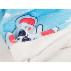 Ciepła bluza koala koc oversize xxl 2w1 gruba futrzak miękka z kapturem