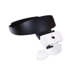 Lupa nagłowna czołowa okulary 2 led podświetlana