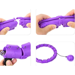 Hula hop z obciążeniem odchudzające do ćwiczeń obręcz regulowana masująca