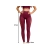 Legginsy damskie push up modelujące długie wysoki stan fitness bordowe l/xl — zdjęcie 8