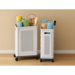 Kosz na kółkach na pranie bieliznę zabawki do przechowywania pojemny