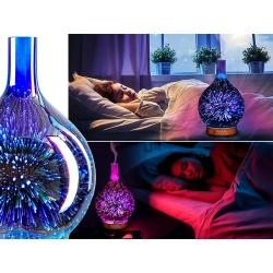 Nawilżacz powietrza aromaterapia dyfuzor zapachowy lampka nocna rgb 3d