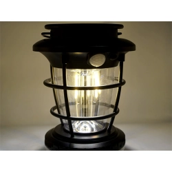 Lampa solarna kempingowa latarnia ogrodowa led usb czujnik ruchu zmierzchu