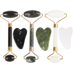 Masażer do twarzy z jadeitu roller wałek płytka