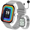 Smartwatch zegarek damski męski gumowy pasek sport bluetooth rozmowy szary