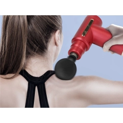 Pistolet do masażu masażer do pleców ciała mocny massage gun pro końcówki — zdjęcie 9