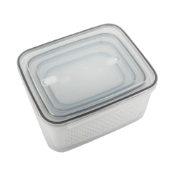 Pojemniki kuchenne na żywność z koszyczkiem pojemnik z uszczelką 4 szt