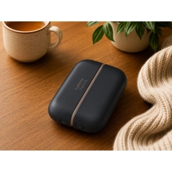 Magnetyczny ogrzewacz elektryczny do rąk dłoni 2w1 USB czarny kieszonkowy
