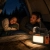 Lampa latarka solarna turystyczna LED campingowa z panelem słonecznym, radiem FM, Bluetooth i żarówkami LED