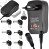 Zasilacz uniwersalny regulowany 3V-12V z 6 końcówkami DC, 30W, Verk Group
