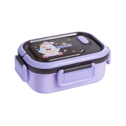 Lunchbox śniadaniówka pojemnik na śniadanie obiad z przegródkami sztućce — zdjęcie 9
