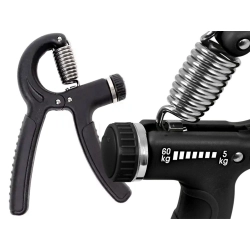 Ściskacz do ćwiczeń rąk dłoni gripper rehabilitacji z regulacją 5-60 kg