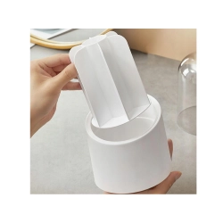 Organizer na kosmetyki pojemnik na pędzle do makijażu obrotowy z przykrywką