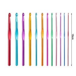 Zestaw szydełek szydełka 12 sztuk do szydełkowania 2 - 8 mm komplet