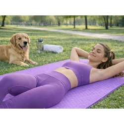 Mata do ćwiczeń jogi pilatesu fitness gimnastyczna treningowa 180cm gruba