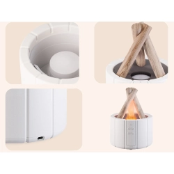 Nawilżacz powietrza usb dyfuzor z led rgb kominek mgiełka zapachowa ogień