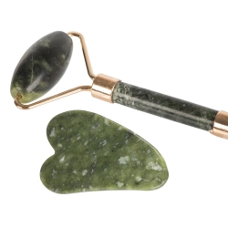 Masażer do twarzy z jadeitu roller wałek płytka