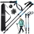 Kijki do chodzenia nordic walking trekkingowe Verk Group komplet z końcówkami i pokrowcem