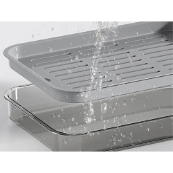 Taca kuchenna dwuwarstwowa ociekacz na naczynia warzywa owoce plastikowa