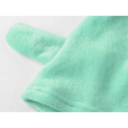 Ciepła piżama damska dwuczęściowa z kapturem miękka pluszowa krótkie m - zdjęcie 4