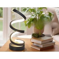 Lampa spiralna led biurkowa stołowa 3 barwy światła usb regulacja jasności — zdjęcie 5