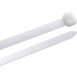 Opaski zaciskowe trytytki 2,5x100 100 szt białe