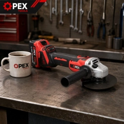 Szlifierka kątowa akumulatorowa bezszczotkowa OPEX TOOLS 21V 2x 3.0Ah 125 mm